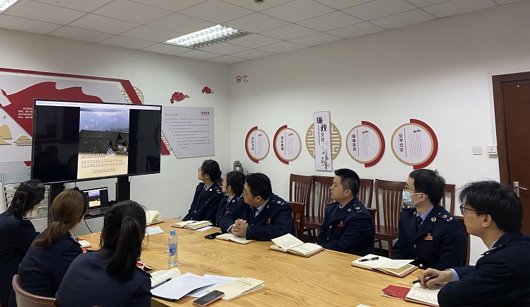 崇明区税务局第二十一税务所党支部开展“践行正确政绩观 立足岗位做贡献”主题党日活动